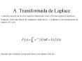 A Transformada de Laplace PowerPoint PPT Presentation