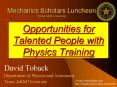 Opportunities for Talented People with Physics Training PowerPoint PPT Presentation