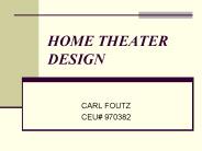 HOME THEATER DESIGN