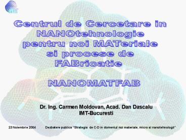 Centrul de Cercetare in