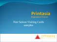 Hair Saloon Visiting Cards | Hair Saloon Business Cards | Printasia.in PowerPoint PPT Presentation