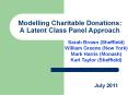 Modelling Charitable Donations: A Latent Class Panel Approach PowerPoint PPT Presentation