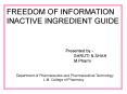 FREEDOM OF INFORMATION PowerPoint PPT Presentation