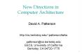 New Directions in Computer Architecture PowerPoint PPT Presentation