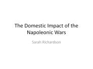 The Domestic Impact of the Napoleonic Wars