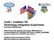 Coalition Agents eXperiment - The Coalition TIE