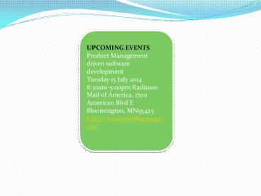 Agile training announcement