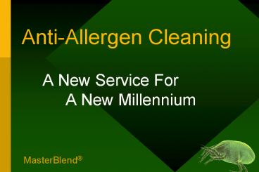 Anti-Allergen Cleaning