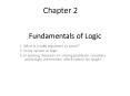 Fundamentals of Logic PowerPoint PPT Presentation