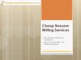 Cheap Resume Writing Services