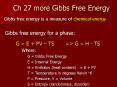 Ch 27 more Gibbs Free Energy PowerPoint PPT Presentation