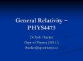 General Relativity  PowerPoint PPT Presentation