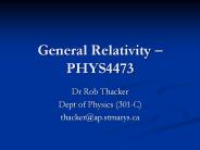 General Relativity 