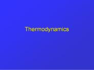 Thermodynamics
