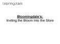 Bloomingdale PowerPoint PPT Presentation
