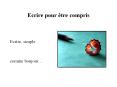 Ecrire pour  PowerPoint PPT Presentation