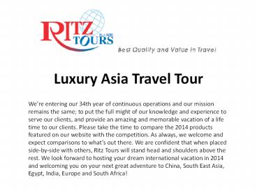 Luxury Asia Travel Tour (1)