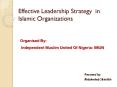 Effective Leadership Strategy in Islamic Organizations PowerPoint PPT Presentation