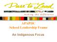 APAPDC School Leadership Frame PowerPoint PPT Presentation