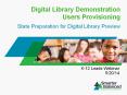 Digital Library Demonstration Users Provisioning PowerPoint PPT Presentation