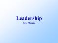Leadership PowerPoint PPT Presentation