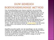 Duw beneden boekhoudkundige method