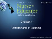 Chapter 4  Determinants of Learning