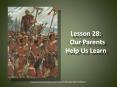 Lesson 28:  Our Parents Help Us Learn PowerPoint PPT Presentation