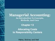 Managerial Accounting: An Introduction To Concepts, Methods, And Uses