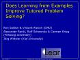 Does Learning from Examples Improve Tutored Problem Solving? PowerPoint PPT Presentation