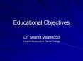 Educational Objectives PowerPoint PPT Presentation