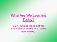 What Are We Learning Today? PowerPoint PPT Presentation