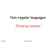 Non-regular languages