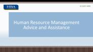 Human Resource Management Advice and Assistance