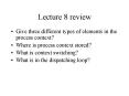 Lecture 8 review PowerPoint PPT Presentation