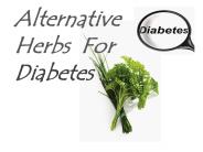 Alternative Herbs to Control Blood Sugar