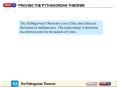 The Pythagorean Theorem is one of the most famous theorems in mathematics. The relationship it describes has been known for thousands of years. PowerPoint PPT Presentation