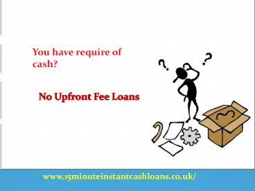 Instant Cash Loans within 15 Minutes