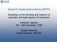 Research-based policymaking (RBPM) Workshop on the teaching and research of economic and legal aspects of investment Kampala, Uganda 10th- 14th November, 2008 Joseph Clements Virtual Institute, UNCTAD PowerPoint PPT Presentation