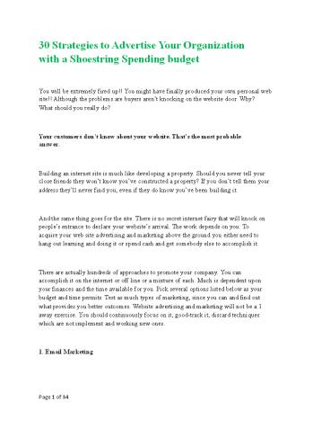 30 Strategies To Advertise Business (1)