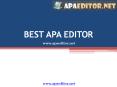 APA Editor PowerPoint PPT Presentation