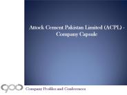 Attock Cement Pakistan Limited (ACPL) - Company Capsule (1)