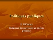 Politiques publiques