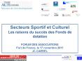Secteurs Sportif et Culturel Les raisons du succ PowerPoint PPT Presentation