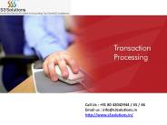 Accounting Support Services in Bangalore - s3solutions
