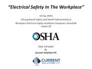 Electrical Safety In The Workplace