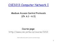 CSE3213 Computer Network I