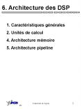 ARCHITECTURE ET UTILISATION  DES DSP  (Programmable Digital Signal Processors) PowerPoint PPT Presentation