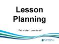 Lesson Planning PowerPoint PPT Presentation