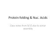 Protein folding PowerPoint PPT Presentation